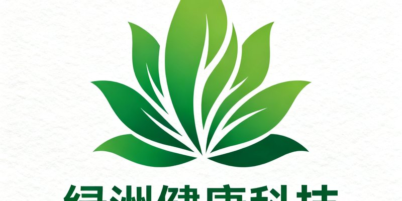 绿洲健康科技的品牌标识，以绿色叶片为设计元素，传递自然与健康相融合的品牌理念